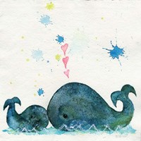 Love You Whales Fine Art Print