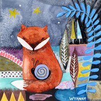 Nighty Nite Fox Fine Art Print