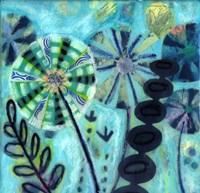 Retro Flowers Fine Art Print