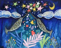 Stargazing Narwhals Fine Art Print