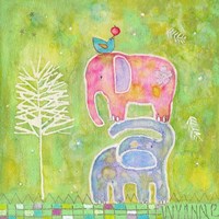 Strong One Elephants Fine Art Print