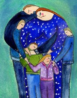 Three Boys & A Girl Family Big Diva Fine Art Print