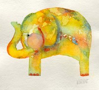 Yellow Elephant Fine Art Print