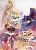 Four Kitties Fine Art Print