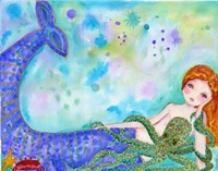 Mermaid Besties Fine Art Print