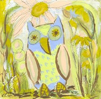 Owl In The Brambles Fine Art Print