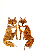 Two Baby Foxes Fine Art Print