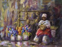 Charleston, SC Basket Lady Fine Art Print
