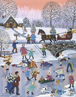 Twilight Skaters Fine Art Print