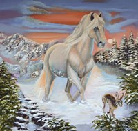 Horse and the Hare Fine Art Print
