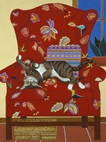 Ms. Kitty- A Lazy Afternoon Fine Art Print