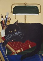 Literary Cat Fine Art Print