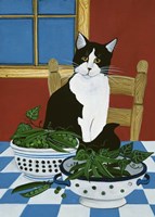 Sweet Peas And Garden Peas Fine Art Print