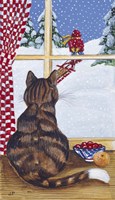Rudolpha Watching Out The Window Fine Art Print