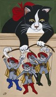 Four  Puss'N Boots Fine Art Print