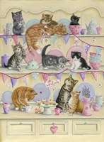 Kittens On Dresser Fine Art Print