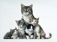Cat Family Fine Art Print