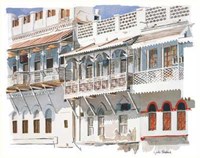Arabian Balconies Fine Art Print