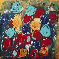 Abstract Flowers 3 - Canvas 2 Fine Art Print