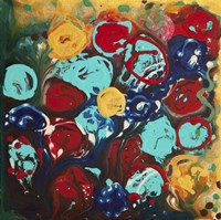 Abstract Flowers 3 - Canvas 3 Fine Art Print