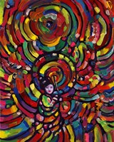 Cosmic Umbrella Lady Fine Art Print