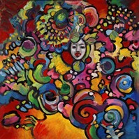 Mardi Gras Lady A Fine Art Print