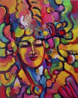 Mardi Gras Lady 6151 Fine Art Print