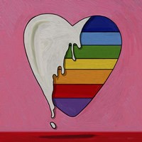 Pop Art Heart Drip Fine Art Print