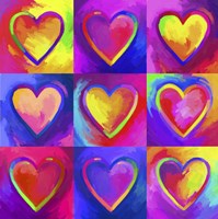 Pop Art Heart 2 Fine Art Print