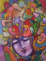 Mardi Gras Lady 6154 Fine Art Print