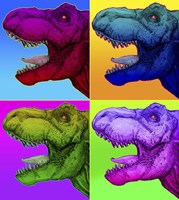Pop Art Dinosaurs 1 Fine Art Print