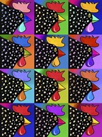 Pop Art Rooster Fine Art Print