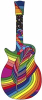 Guitar Feather Fine Art Print