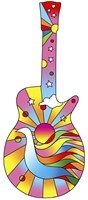 Pop Art Guitar Dove Fine Art Print