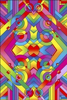 Pop Art Deco Panel 715 Fine Art Print