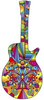 Pop Art Guitar Butterfly Fine Art Print