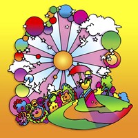 Pop Art Umbrella Man Patch Fine Art Print