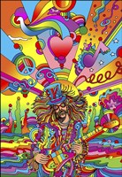 Hippie Musician 3 Fine Art Print