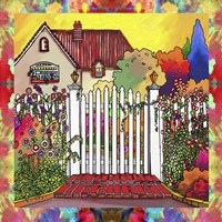 Pop Art Deco Cottage Fine Art Print