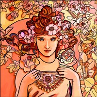 Mucha Lady 116 2 Fine Art Print