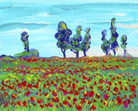 6 Poppy Field Fine Art Print