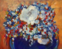 6 White Flowers Fine Art Print