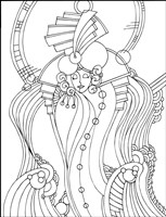 Art Deco Lady Fine Art Print