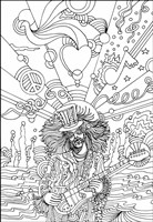 Hippie Musician 3 Fine Art Print