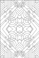 Pop Art Deco Panel 715 Fine Art Print