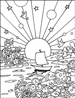 Cosmic Boat Color Fine Art Print