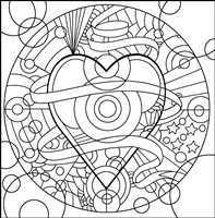 Heart Ribbons Fine Art Print