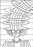 Lady Rainbow Hat Fine Art Print