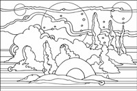 Pop Art Landscape 116 Fine Art Print