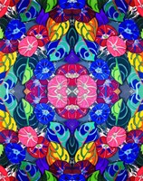 Pop Art Flowers Kalidescope Fine Art Print